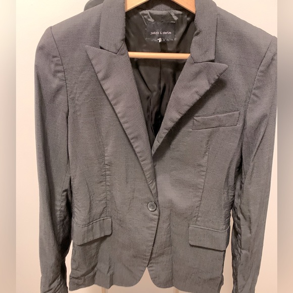 Grey wool blazer - Picture 2 of 6